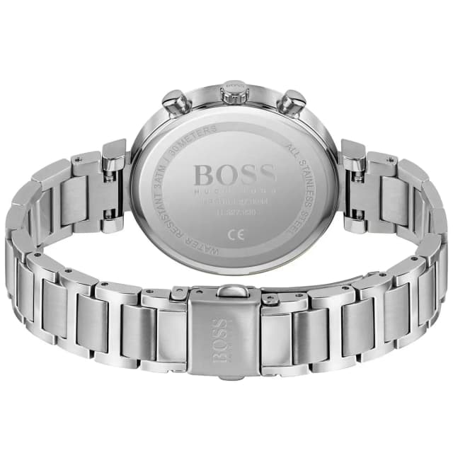  Watch case back engraved with BOSS logo and model details