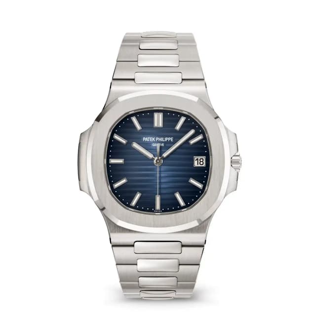Patek Philippe Nautilus 5811/1G Blue Dial White Gold Watch – Front View