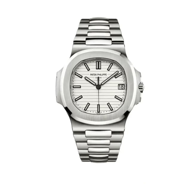 Patek Philippe Nautilus 5811/1G White Dial White Gold Watch – Front View
