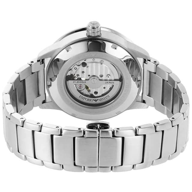 Back view – plain stainless steel case back