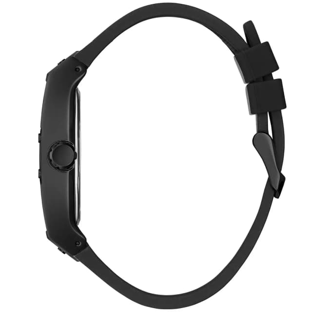 Black leather strap detail