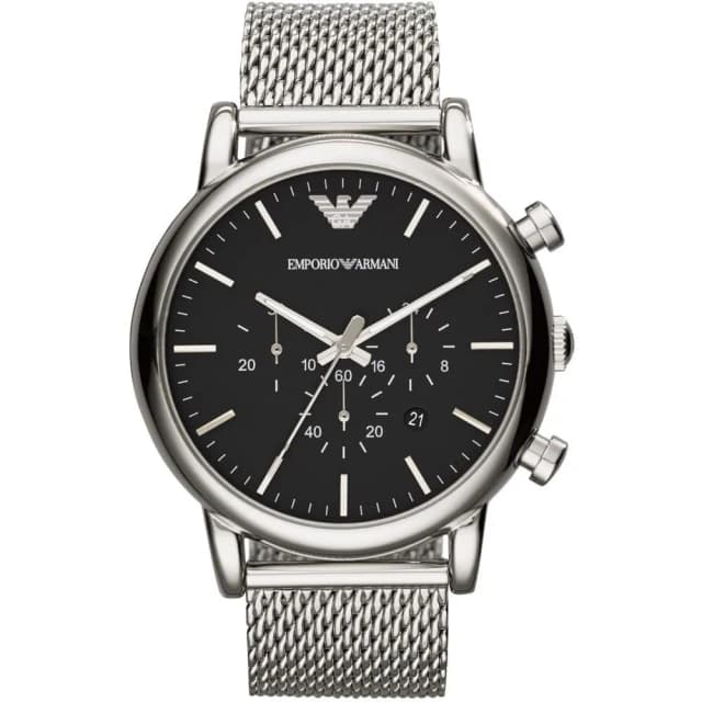 Emporio Armani AR1808 silver watch front view