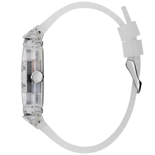 Focus on the silicone transparent strap
