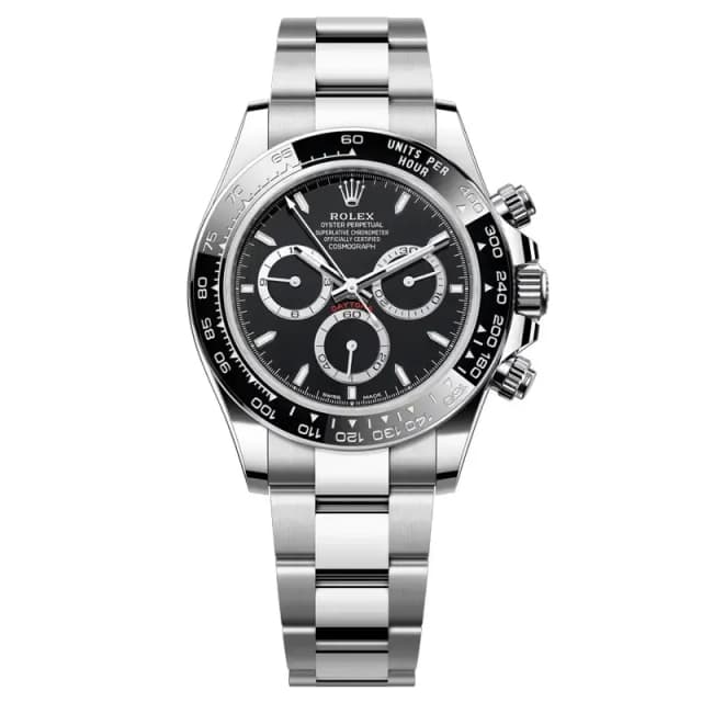 Rolex Daytona – Black Dial Front View