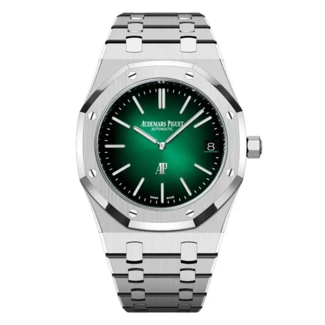 Royal Oak Green Sunburst Dial – Front View