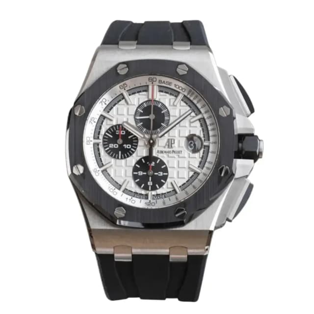Royal Oak Offshore Chronograph White Dial – Front View
