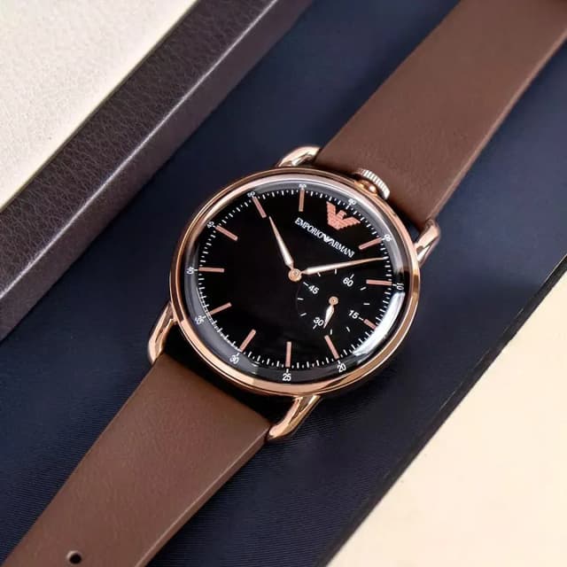 The full watch laid flat showing its complete design.