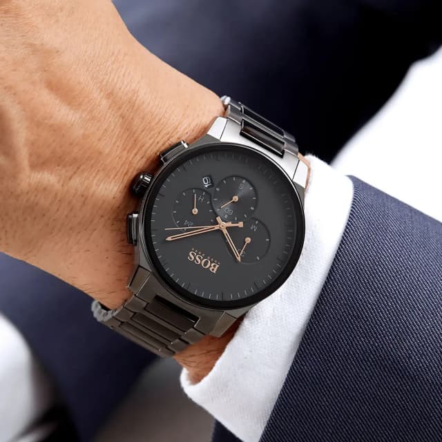  Watch on wrist – bold and modern masculine style