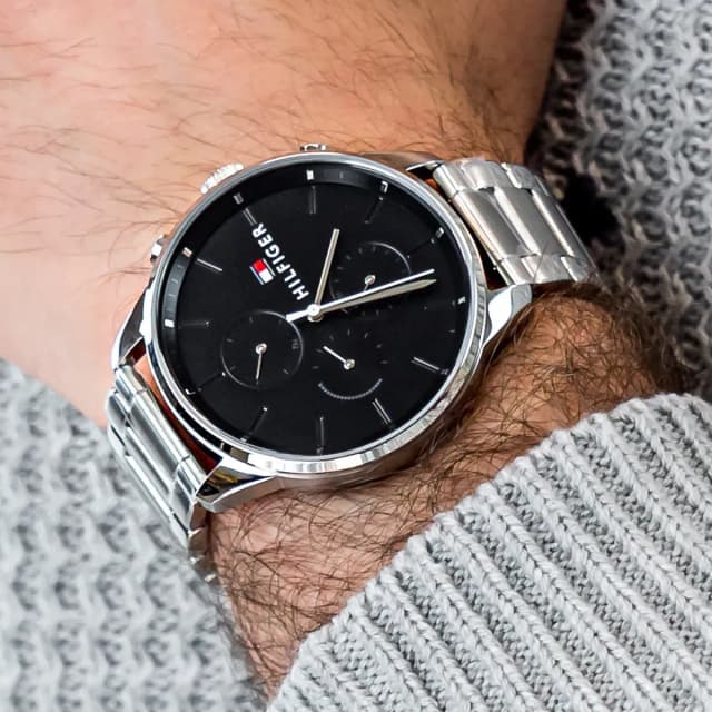 Watch on wrist showing how it looks when worn