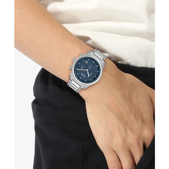 Watch worn on wrist showing real-life fit and elegance.